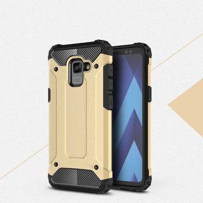 Galaxy A6 2018 Kılıf Zore Crash Silikon Kapak Gold