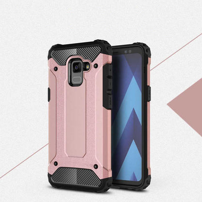 Galaxy A6 2018 Kılıf Zore Crash Silikon Kapak Rose Gold