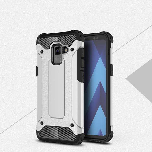 Galaxy A6 2018 Kılıf Zore Crash Silikon Kapak Gri