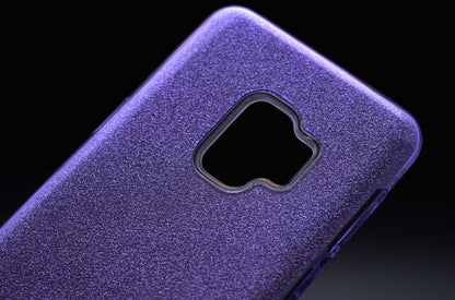 Galaxy A6 2018 Kılıf Zore Shining Silikon Mor