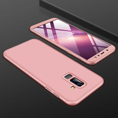 Galaxy A6 Plus 2018 Kılıf Zore Ays Kapak Siyah-Kırmızı