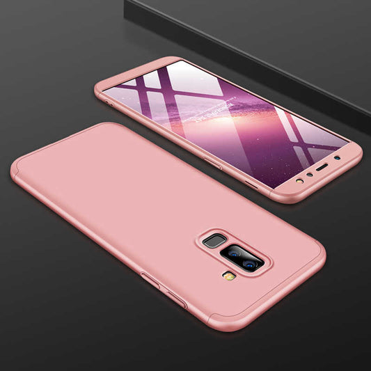 Galaxy A6 Plus 2018 Kılıf Zore Ays Kapak Rose Gold