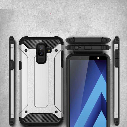 Galaxy A6 Plus 2018 Kılıf Zore Crash Silikon Kapak Siyah
