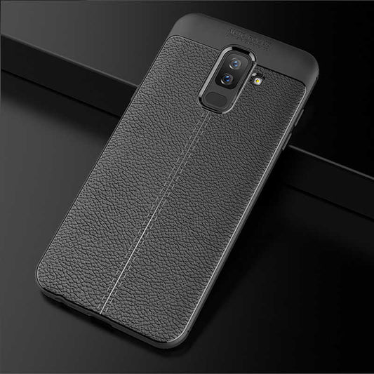 Galaxy A6 Plus 2018 Kılıf Zore Niss Silikon Kapak Siyah