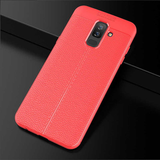 Galaxy A6 Plus 2018 Kılıf Zore Niss Silikon Kapak Kırmızı