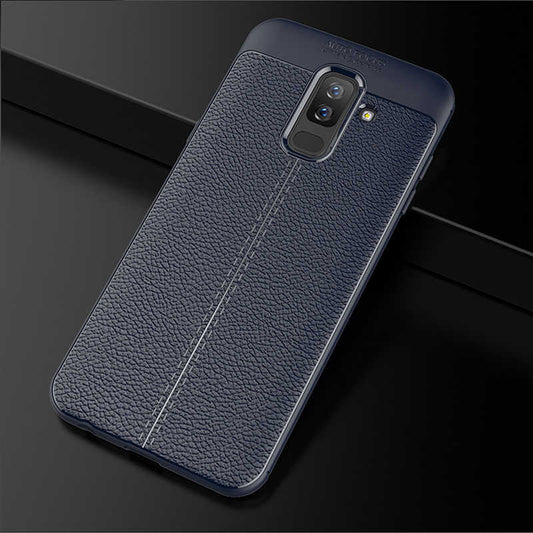 Galaxy A6 Plus 2018 Kılıf Zore Niss Silikon Kapak Lacivert