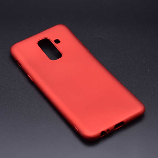 Galaxy A6 Plus 2018 Kılıf Zore Premier Silikon Kapak Kırmızı