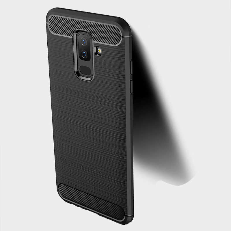 Galaxy A6 Plus 2018 Kılıf Zore Room Silikon Kapak Lacivert