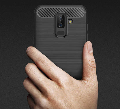 Galaxy A6 Plus 2018 Kılıf Zore Room Silikon Kapak Lacivert