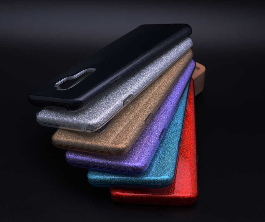 Galaxy A6 Plus 2018 Kılıf Zore Shining Silikon Mavi