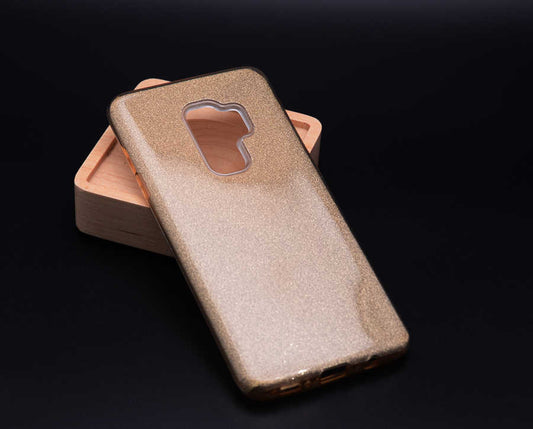 Galaxy A6 Plus 2018 Kılıf Zore Shining Silikon Gold