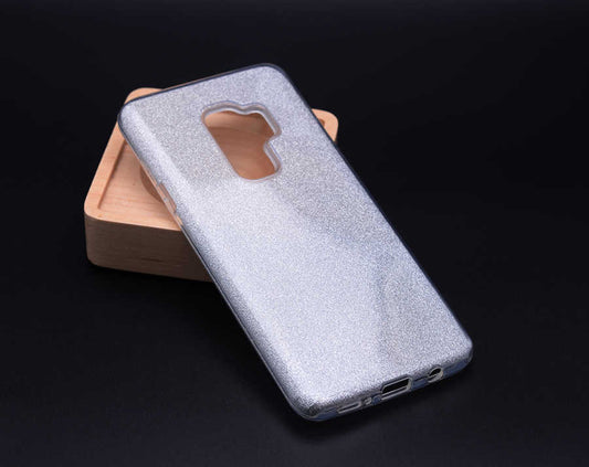 Galaxy A6 Plus 2018 Kılıf Zore Shining Silikon Gümüş