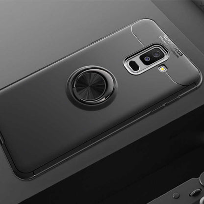 Galaxy A6 Plus 2018 Kılıf Zore Ravel Silikon Kapak Siyah