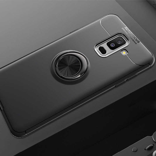 Galaxy A6 Plus 2018 Kılıf Zore Ravel Silikon Kapak Siyah