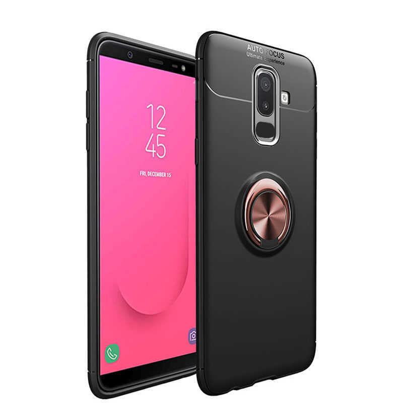 Galaxy A6 Plus 2018 Kılıf Zore Ravel Silikon Kapak Kırmızı
