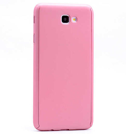 Galaxy A7 2016 Kılıf Zore 360 3 Parçalı Rubber Kapak Rose Gold