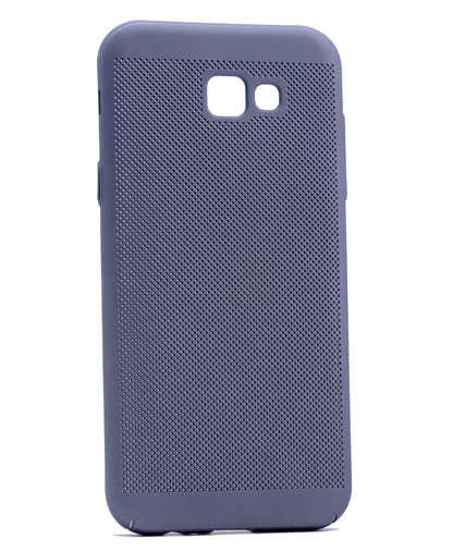 Galaxy A7 2017 Kılıf Zore Delikli Rubber Kapak Füme