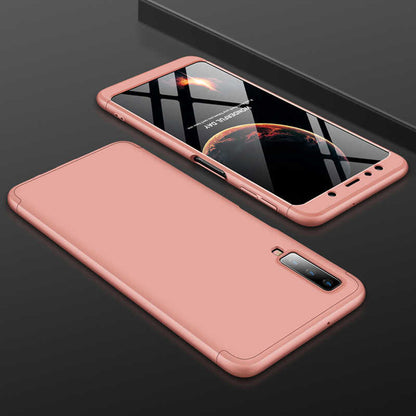 Galaxy A7 2018 Kılıf Zore Ays Kapak Rose Gold
