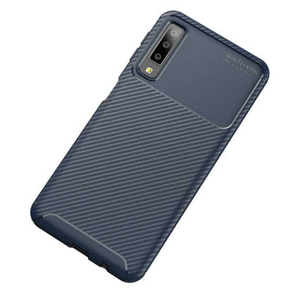 Galaxy A7 2018 Kılıf Zore Negro Silikon Kapak Kahverengi