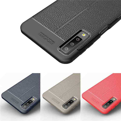 Galaxy A7 2018 Kılıf Zore Niss Silikon Kapak Lacivert
