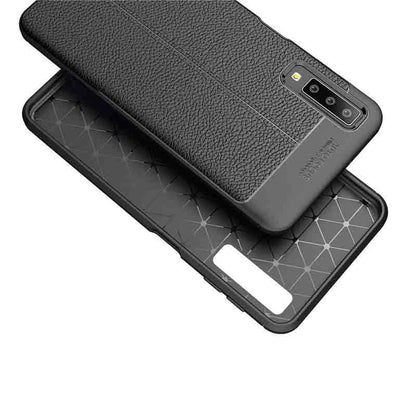Galaxy A7 2018 Kılıf Zore Niss Silikon Kapak Lacivert