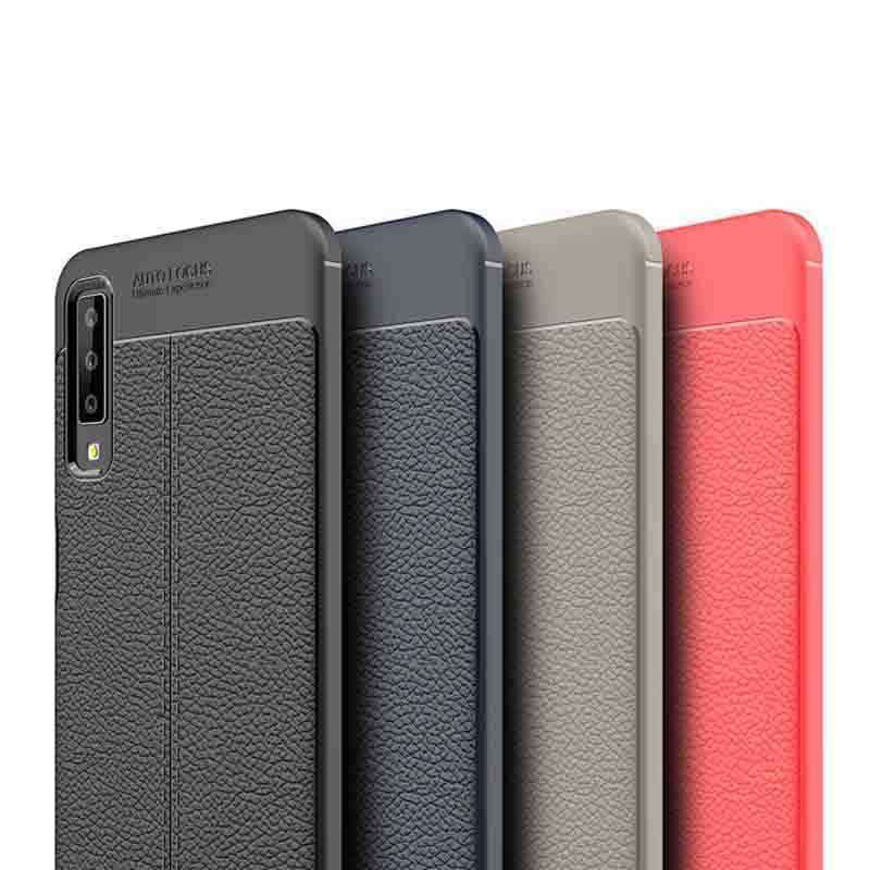 Galaxy A7 2018 Kılıf Zore Niss Silikon Kapak Lacivert