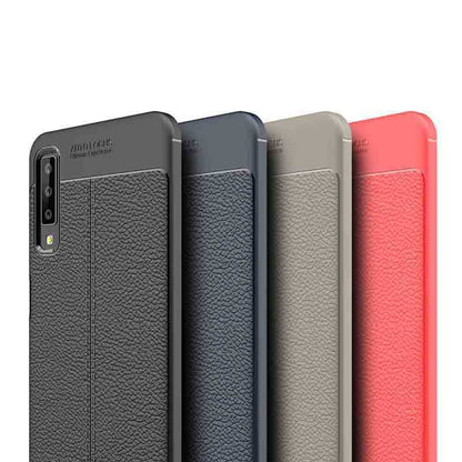 Galaxy A7 2018 Kılıf Zore Niss Silikon Kapak Lacivert