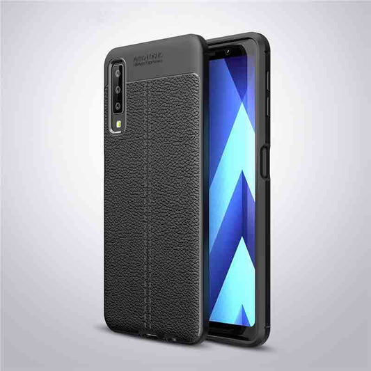 Galaxy A7 2018 Kılıf Zore Niss Silikon Kapak Siyah