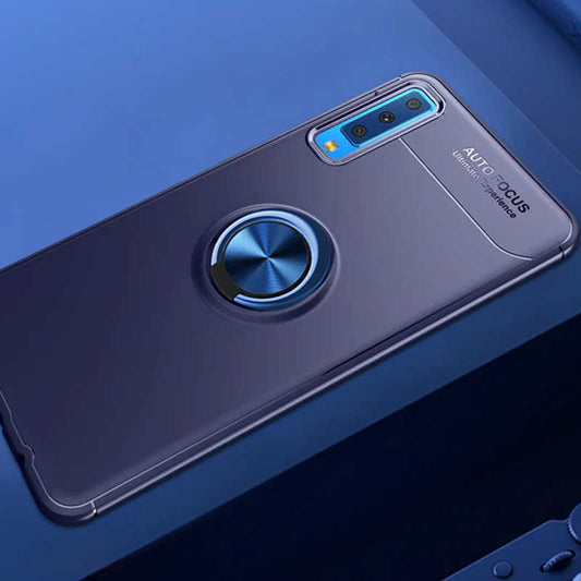 Galaxy A7 2018 Kılıf Zore Ravel Silikon Kapak Mavi