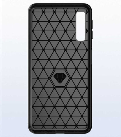 Galaxy A7 2018 Kılıf Zore Room Silikon Kapak Gri