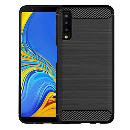 Galaxy A7 2018 Kılıf Zore Room Silikon Kapak Siyah