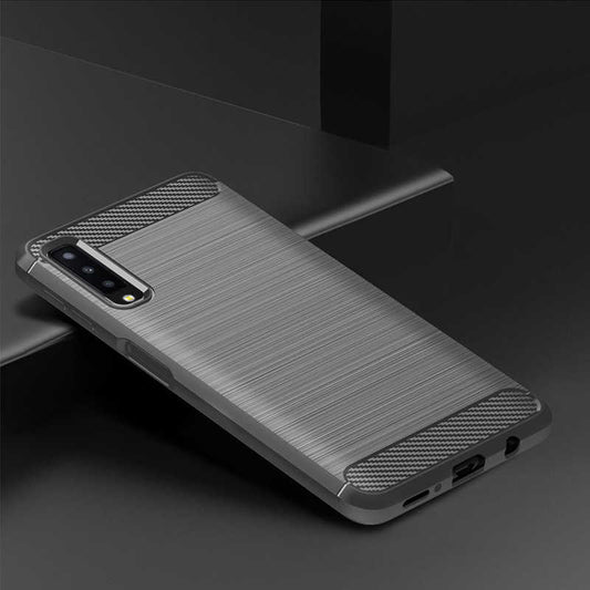 Galaxy A7 2018 Kılıf Zore Room Silikon Kapak Gri