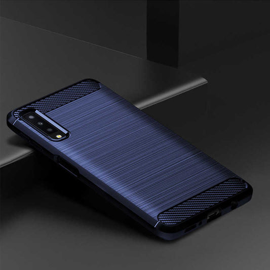 Galaxy A7 2018 Kılıf Zore Room Silikon Kapak Lacivert