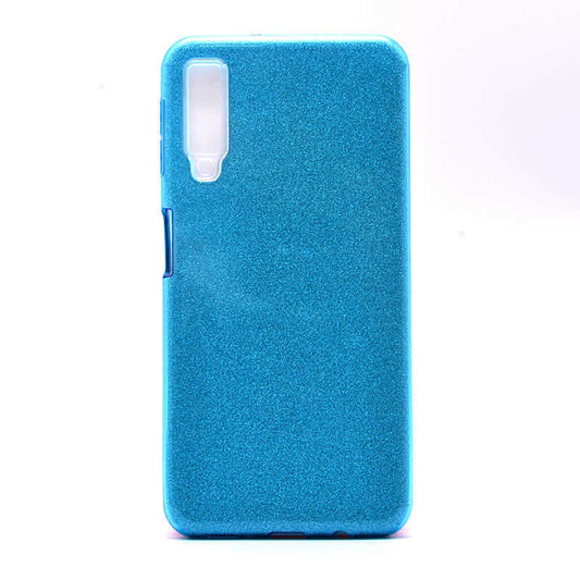 Galaxy A7 2018 Kılıf Zore Shining Silikon Mavi