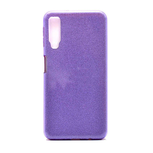 Galaxy A7 2018 Kılıf Zore Shining Silikon Mor