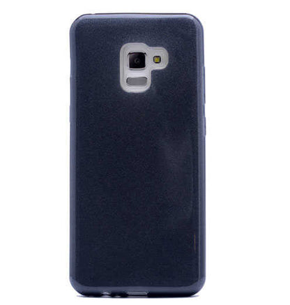 Galaxy A8 2018 Kılıf Zore Shining Silikon Rose Gold
