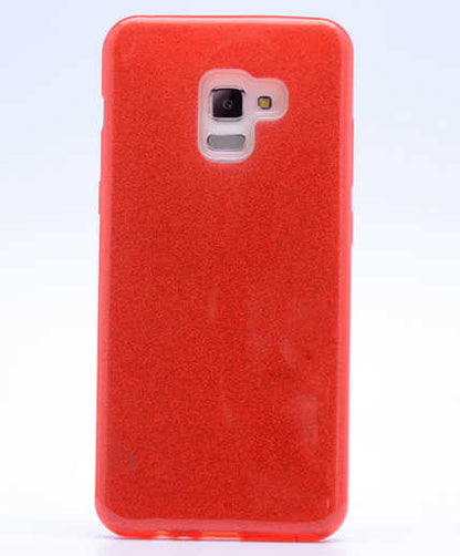 Galaxy A8 Plus 2018 Kılıf Zore Shining Silikon Gri