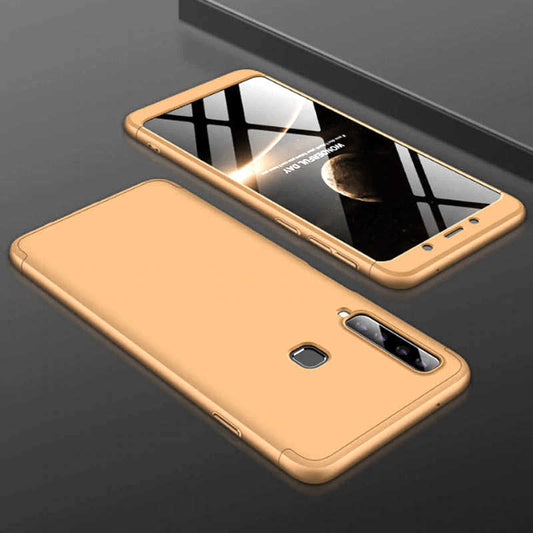 Galaxy A9 2018 Kılıf Zore Ays Kapak Gold