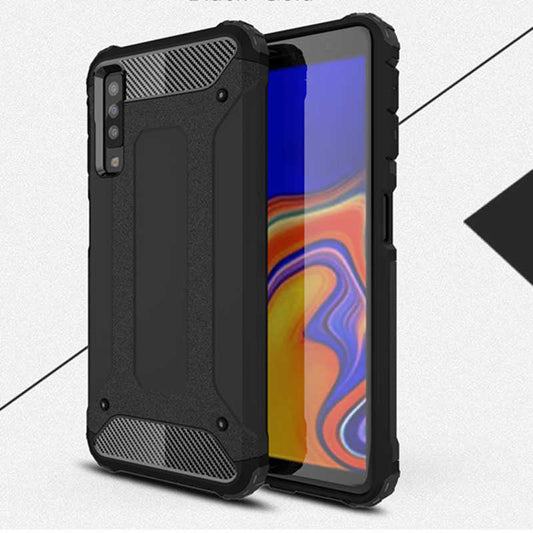 Galaxy A9 2018 Kılıf Zore Crash Silikon Kapak Siyah