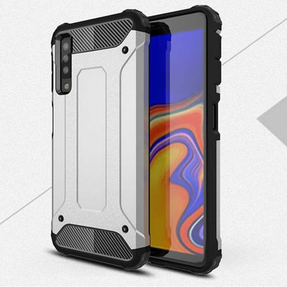 Galaxy A9 2018 Kılıf Zore Crash Silikon Kapak Gri