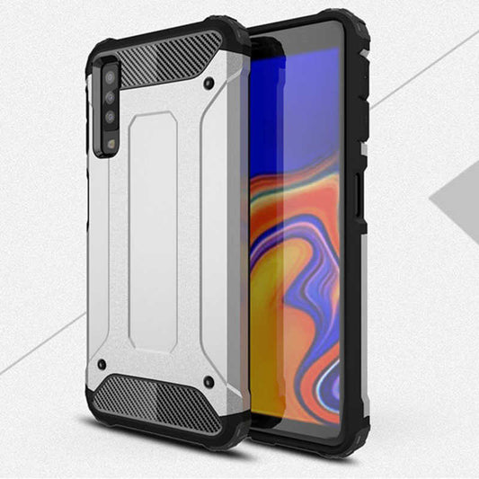 Galaxy A9 2018 Kılıf Zore Crash Silikon Kapak Gri
