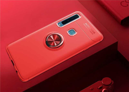 Galaxy A9 2018 Kılıf Zore Ravel Silikon Kapak Kırmızı