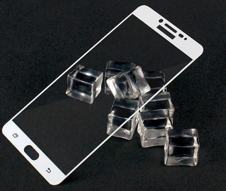 Galaxy C5 Pro Zore Ekranı Tam Kaplayan Düz Cam Koruyucu Siyah