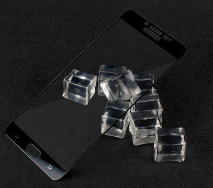 Galaxy C5 Pro Zore Ekranı Tam Kaplayan Düz Cam Koruyucu Siyah