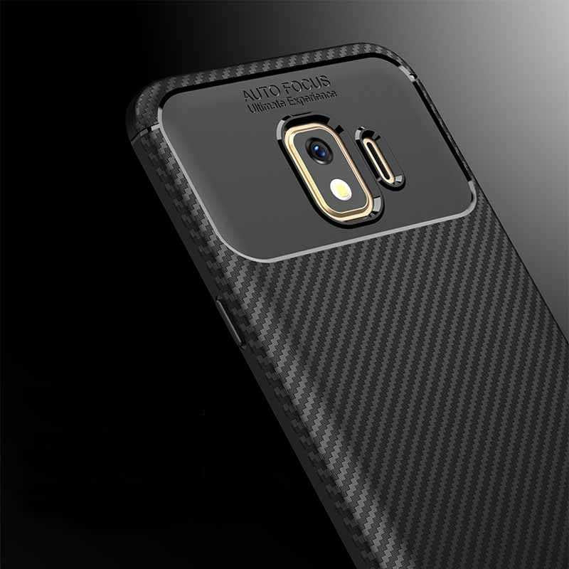 Galaxy J2 Core Kılıf Zore Negro Silikon Kapak Kahverengi