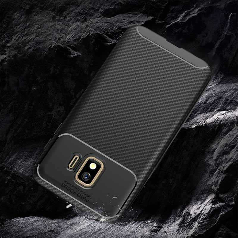 Galaxy J2 Core Kılıf Zore Negro Silikon Kapak Kahverengi