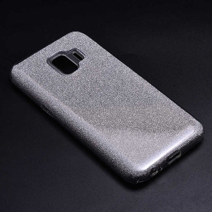 Galaxy J2 Core Kılıf Zore Shining Silikon Gümüş
