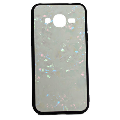 Galaxy J2 Kılıf Zore Marbel Silikon Beyaz