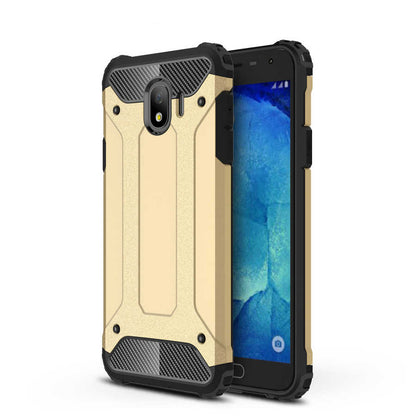 Galaxy J4 Kılıf Zore Crash Silikon Kapak Gold