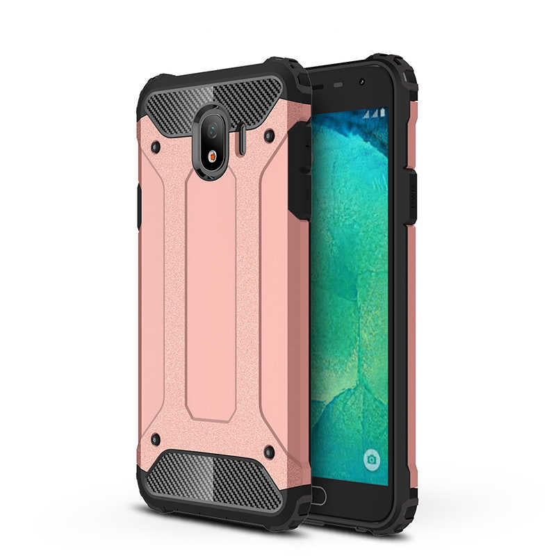 Galaxy J4 Kılıf Zore Crash Silikon Kapak Rose Gold